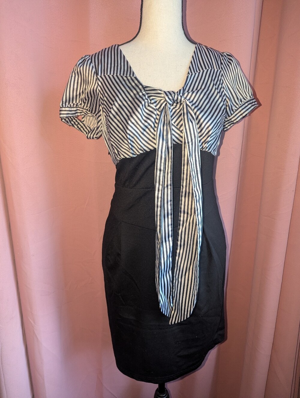 VERO MODA Short Sleeve Front Tie Glory Jersey Dress 160/80A M?